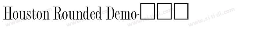Houston Rounded Demo字体转换